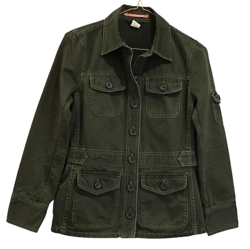 Cargo Jacket, Green, J. Crew, Size XS - Picture 3 of 9